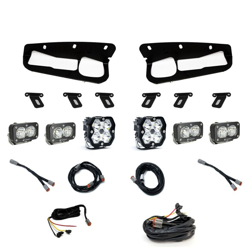 Baja Designs 440086UP - BAJ440086UP - Baja Designs 21-25 Ford Bronco Squadron 2.0 (Spot) / S2 Sport D/C & W/C FPK Steel Bumper w/UP -Clear - Shipped in Europe - Tuningsupply.com