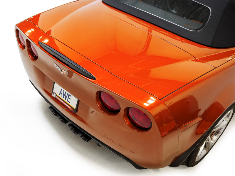 AWE Tuning 3015-43660 - AWE3015-43660 - AWE Tuning 05-07 C6 Chevrolet Corvette 6.0L Touring Edition Axle-Back Exhaust w/ Diamond Black Tips - Shipped in Europe - Tuningsupply.com