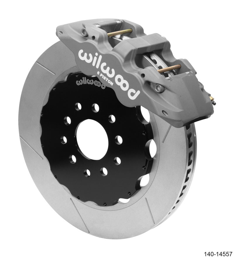 Wilwood 140-14557 - WIL140-14557 - Wilwood AERO6 Front Big Brake Race Kit 14.00 Black 96-13 Chevrolet Corvette Z06 (C5/C6) w/o Lines - Shipped in Europe - Tuningsupply.com