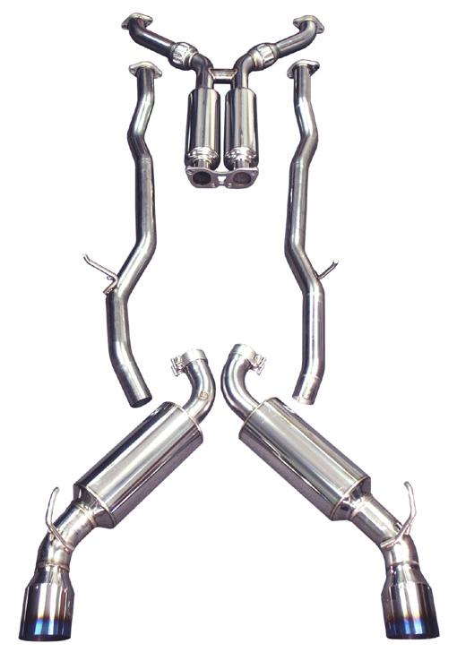 Injen SES1989TT - INJSES1989TT - Injen 09-20 Nissan 370Z Dual 60mm SS Cat-Back Exhaust w/ Built In Resonated X-Pipe - Shipped in Europe - Tuningsupply.com
