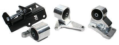 Innovative Mounts B29550-75A - INMB29550-75A - Innovative 92-95 Civic H-Series Silver Aluminum Mounts 75A Bushings - Shipped in Europe - Tuningsupply.com