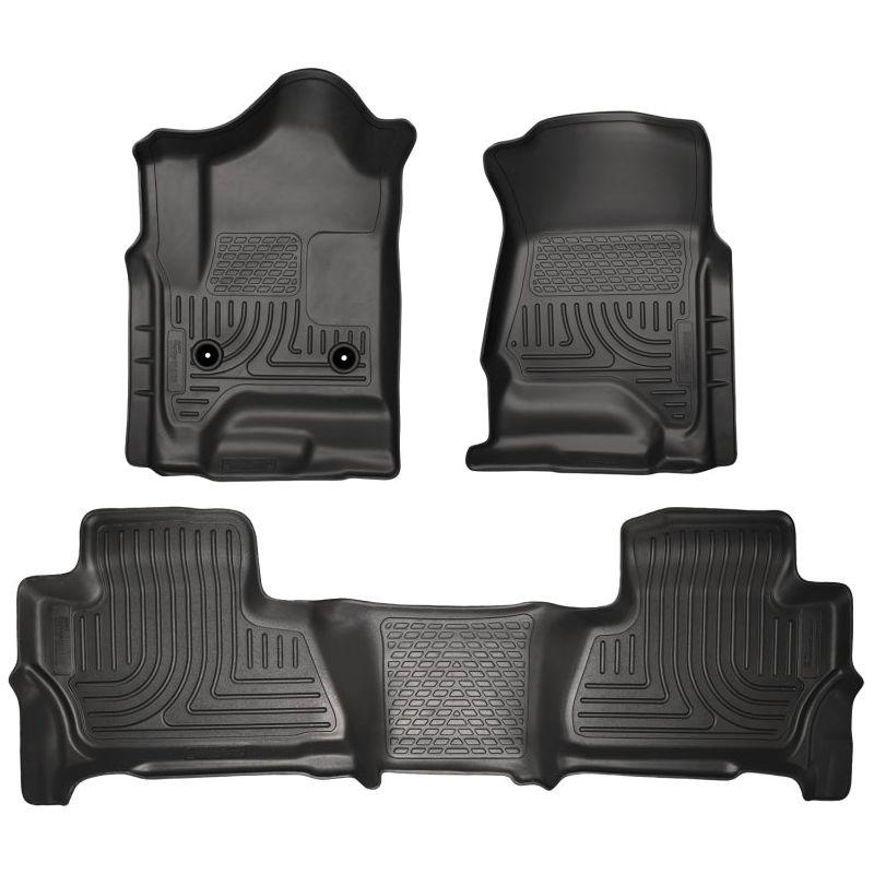 Husky Liners 99211 - HSL99211 - Husky Liners 2015 Chevy/GMC Suburban/Yukon XL WeatherBeater Combo Black Front&2nd Seat Floor Liners - Shipped in Europe - Tuningsupply.com