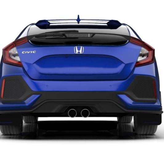Rally Armor MF71-UR-BLK/WH - RALMF71-UR-BLK/WH - Rally Armor 17-21 Honda Civic EX/EX-L/LX (Hatchback) Black UR Mud Flap White Logo - Shipped in Europe - Tuningsupply.com