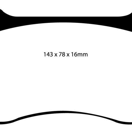 EBC DP41764R - EBCDP41764R - EBC 05-10 Chrysler 300C 6.1 SRT8 Yellowstuff Front Brake Pads (Excl 6 Piston Calipers) - Shipped in Europe - Tuningsupply.com