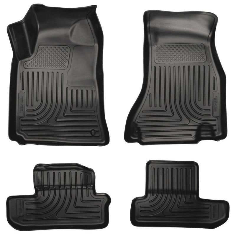 Husky Liners 98021 - HSL98021 - Husky Liners 08-12 Dodge Challenger WeatherBeater Combo Black Floor Liners - Shipped in Europe - Tuningsupply.com