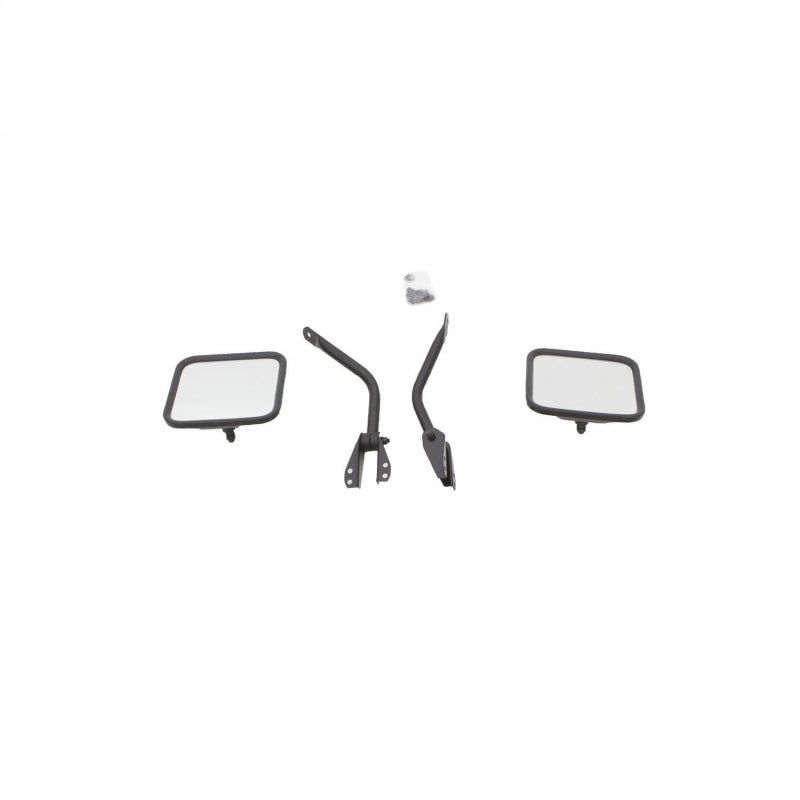 Rampage 7617 - RAM7617 - Rampage 1955-1983 Jeep CJ5 Side Mirrors - Black - Shipped in Europe - Tuningsupply.com