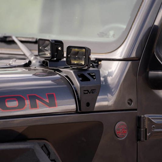 DV8 Offroad LBJL-04 - DVELBJL-04 - DV8 Offroad 18-22 Jeep Gladiator JT Cowl Light Bar Bracket - Shipped in Europe - Tuningsupply.com