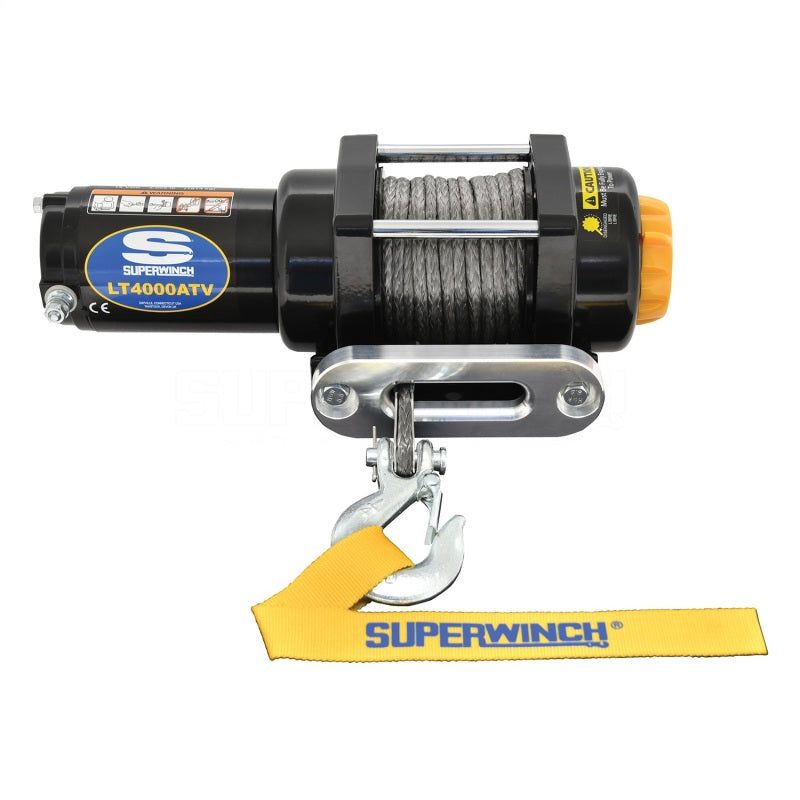 Superwinch 1140230 - SUW1140230 - Superwinch 4000 LBS 12V DC 3/16in x 50ft Synthetic Rope LT4000 Winch - Shipped in Europe - Tuningsupply.com