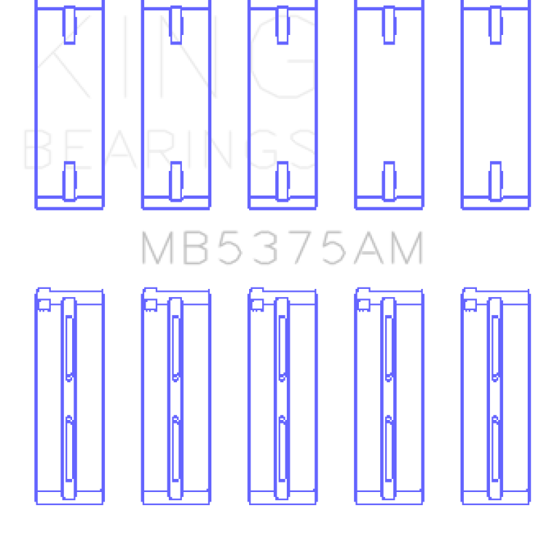 King Engine Bearings GMB5375AM - KINGMB5375AM - King Engine Bearings Toyota 2ZZGE Crankshaft Main Bearing Set - Shipped in Europe - Tuningsupply.com