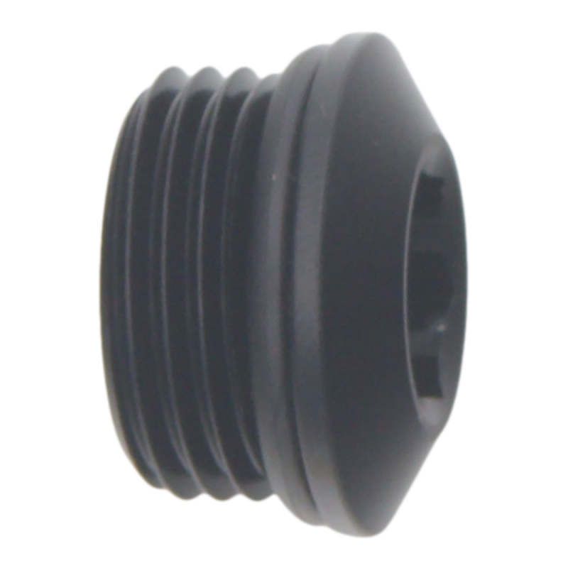 DeatschWerks 6-02-0718-B - DWK6-02-0718-B - DeatschWerks 8AN ORB Male Plug Low Profile Internal Allen/Hex (Incl O-Ring) Anodized Matte Black - Shipped in Europe - Tuningsupply.com