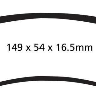EBC DP41891R - EBCDP41891R - EBC 15+ Ford F150 2.7 Twin Turbo (2WD) Yellowstuff Rear Brake Pads - Shipped in Europe - Tuningsupply.com