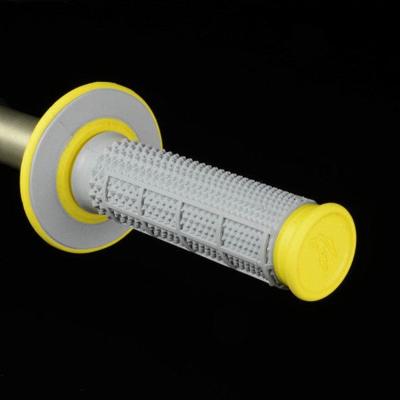 Renthal G194 - RENG194 - Renthal MX Dual Compound Grips Tapered 1/2 Waffle - Grey/ Yellow - Shipped in Europe - Tuningsupply.com