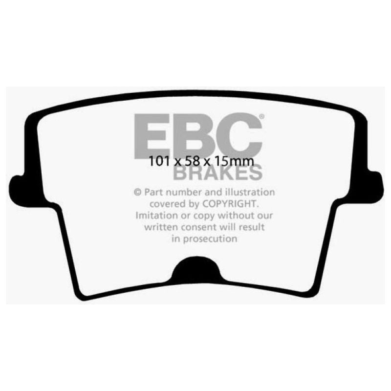 EBC DP31722/2C - EBCDP31722/2C - EBC 05-10 Chrysler 300C 5.7 Redstuff Rear Brake Pads - Shipped in Europe - Tuningsupply.com