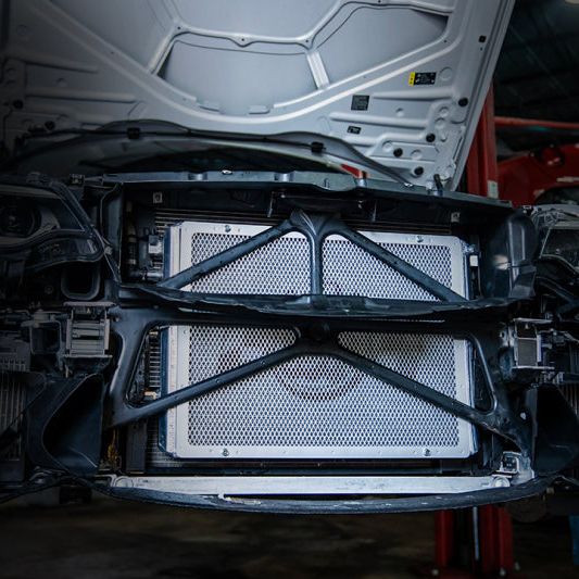 CSF 8075V - CSF8075V - CSF 2014+ BMW M3/M4 (F8X) Front Mount Heat Exchanger w/Rock Guard - Black - Shipped in Europe - Tuningsupply.com