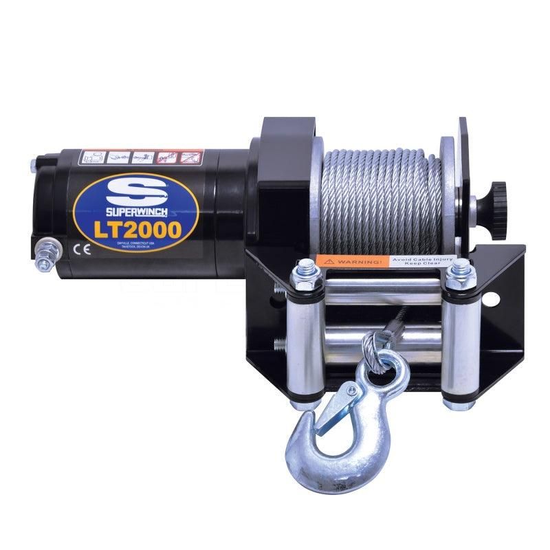 Superwinch 1120210 - SUW1120210 - Superwinch 2000 LBS 12V DC 5/32in x 49ft Steel Rope LT2000 Winch - Shipped in Europe - Tuningsupply.com