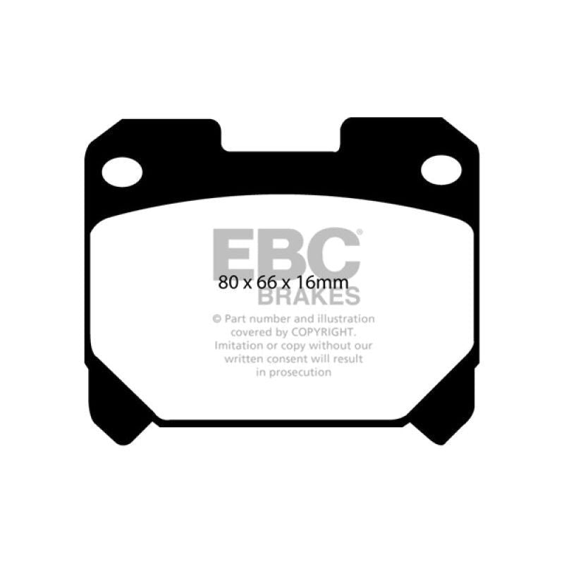 EBC DP31005C - EBCDP31005C - EBC 93-98 Toyota Supra 3.0 Twin Turbo Redstuff Rear Brake Pads - Shipped in Europe - Tuningsupply.com