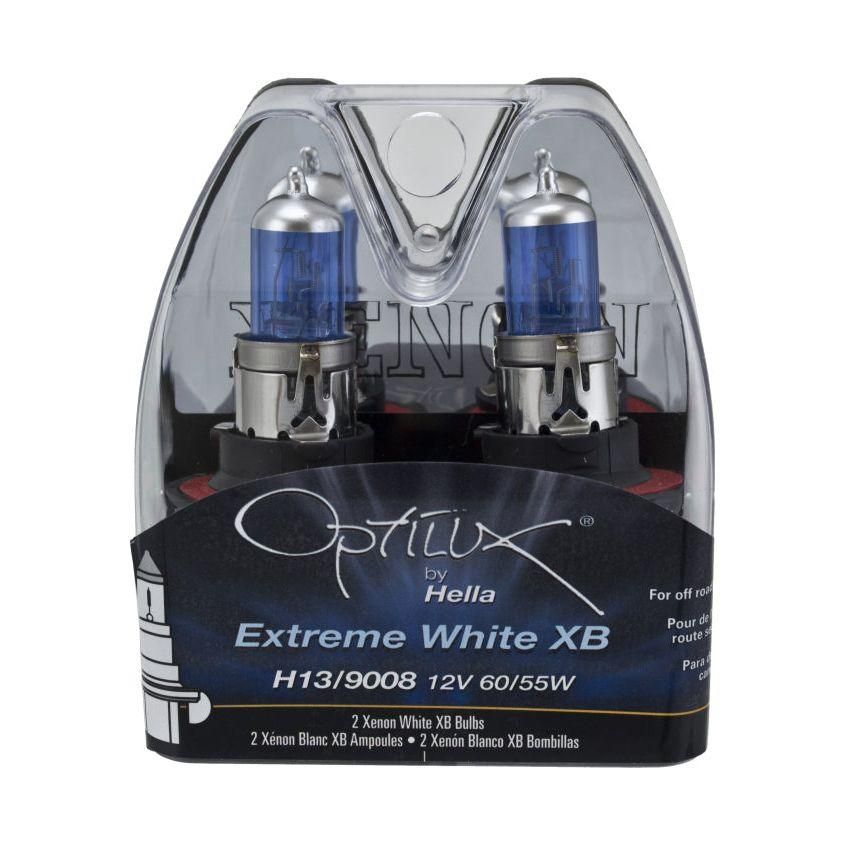 Hella LAH71071272 - HELLAH71071272 - Hella Optilux H13/9008 12V 60/55W XB Xenon White Bulbs (Pair) - Shipped in Europe - Tuningsupply.com