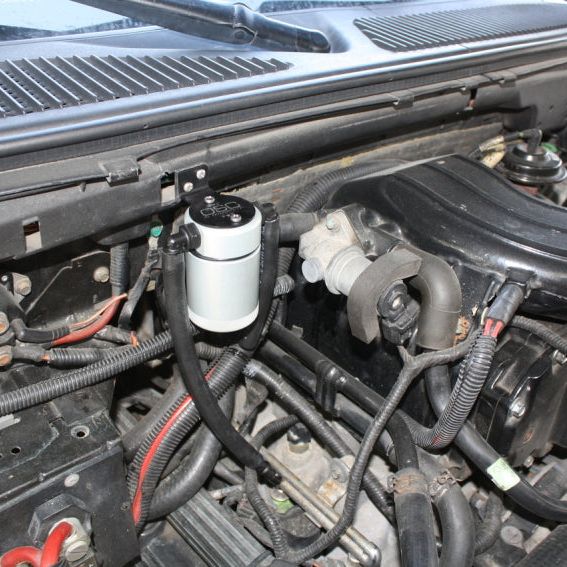 J&L 3027P-C - JLT3027P-C - J&L 99-04 Ford Lightning Passenger Side Oil Separator 3.0 - Clear Anodized - Shipped in Europe - Tuningsupply.com