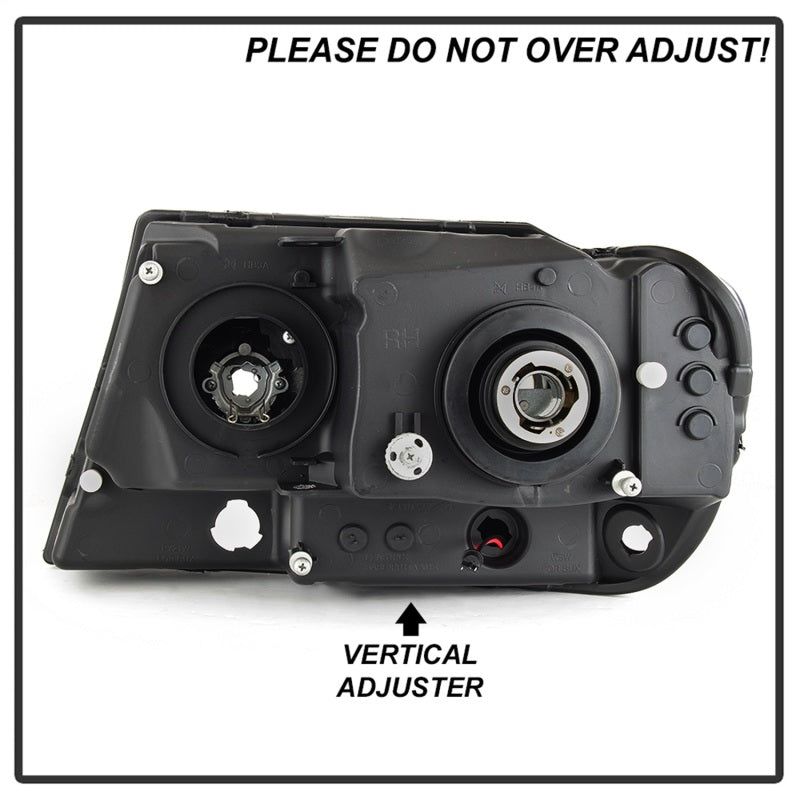 SPYDER 5085221 - SPY5085221 - Spyder 99-04 Jeep Grand Cherokee Projector Headlights - Light Bar DRL LED - Black - Shipped in Europe - Tuningsupply.com