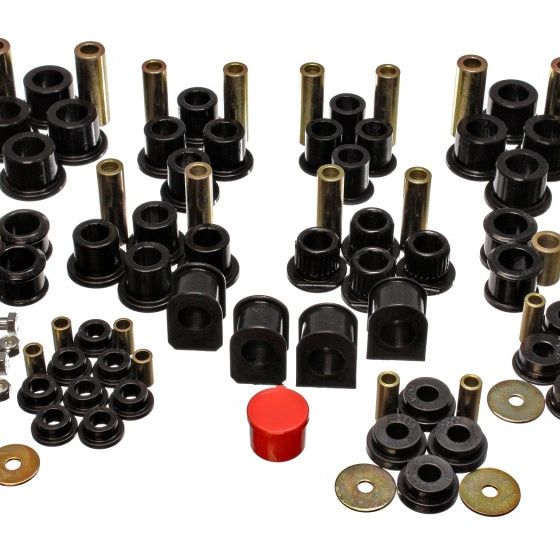 Energy Suspension 4.18124G - ENG4.18124G - Energy Suspension 99-04 Ford F-250 4WD Superduty Black Hyper-flex Master Bushing Set - Shipped in Europe - Tuningsupply.com