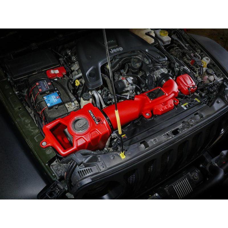 aFe 51-76217-R - AFE51-76217-R - aFe Momentum GT Pro DRY S Cold Air Intake System 2018+ Jeep Wrangler (JL) V6 3.6L (Red Edition) - Shipped in Europe - Tuningsupply.com