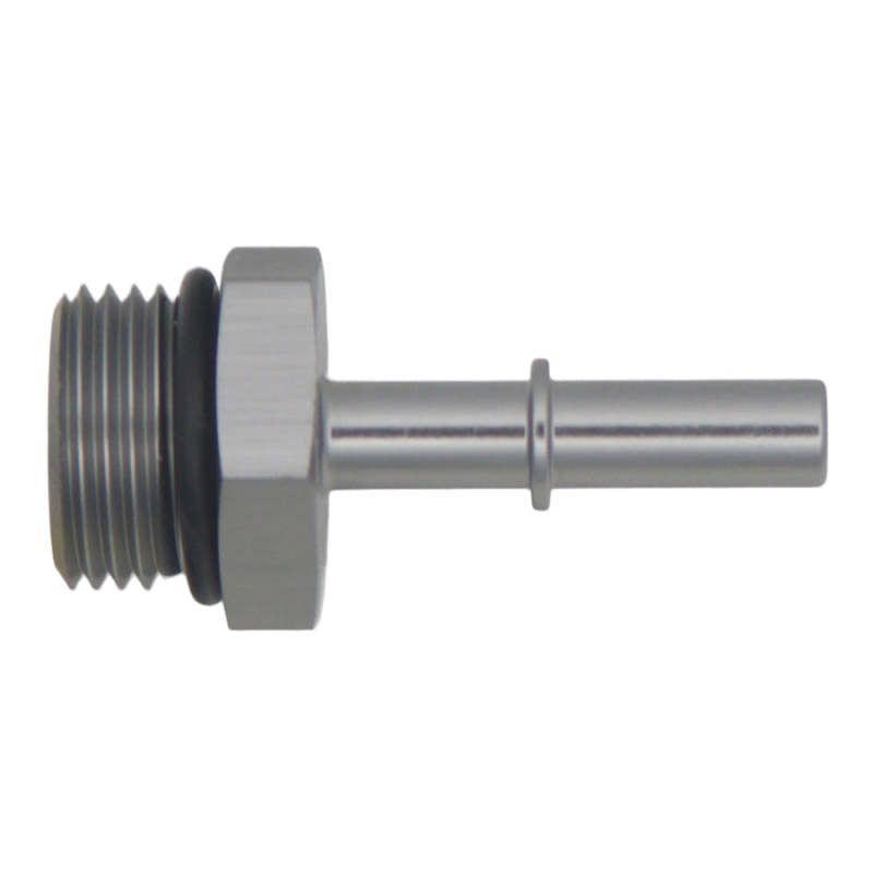DeatschWerks 6-02-0124 - DWK6-02-0124 - DeatschWerks 10AN ORB Male to 5/16in Male EFI Quick Connect Adapter - Anodized DW Titanium - Shipped in Europe - Tuningsupply.com