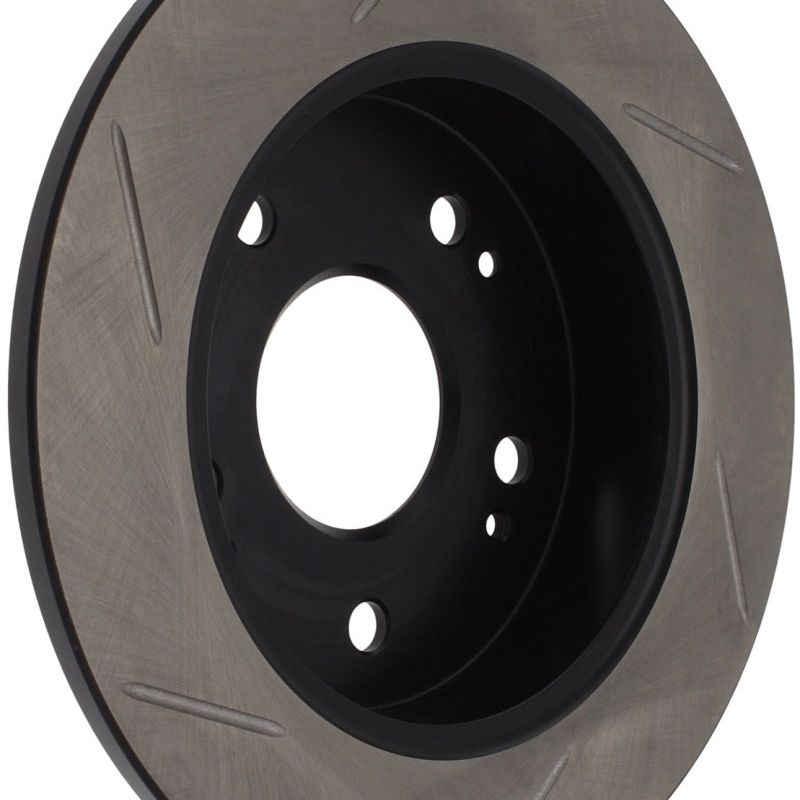 Stoptech 126.40040SL - STO126.40040SL - StopTech Power Slot Slotted 06-08 Honda Civic Si Rear Left Rotor - Shipped in Europe - Tuningsupply.com