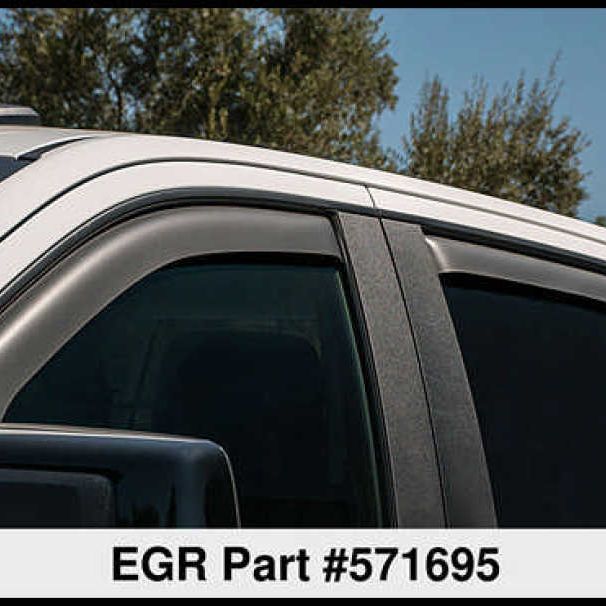 EGR 571695 - EGR571695 - EGR 2019 Chevy 1500 Crew Cab In-Channel Window Visors - Matte - Shipped in Europe - Tuningsupply.com