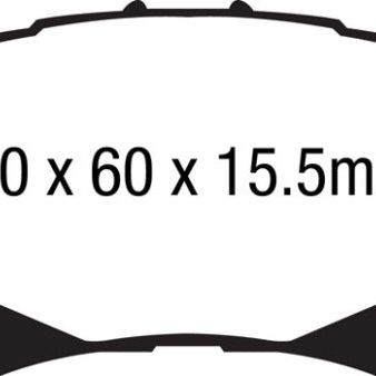 EBC DP42170R - EBCDP42170R - EBC 14+ Mazda 6 2.5 Yellowstuff Front Brake Pads - Shipped in Europe - Tuningsupply.com