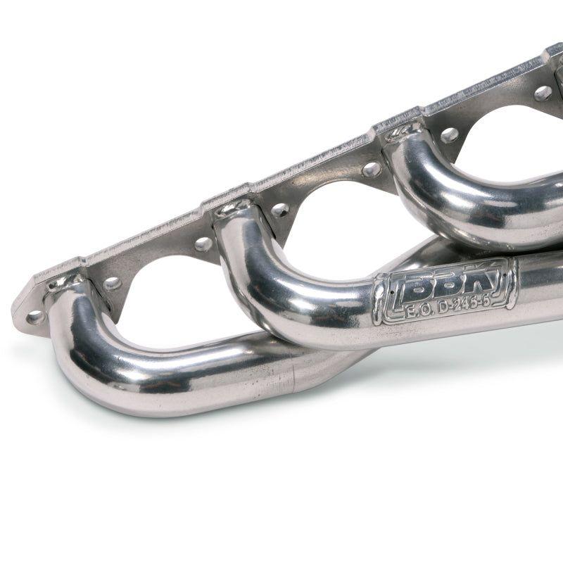 BBK 15150 - BBK15150 - BBK 79-93 Mustang 5.0 Shorty Unequal Length Exhaust Headers - 1-5/8 Silver Ceramic - Shipped in Europe - Tuningsupply.com
