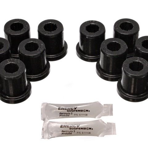 Energy Suspension 8.2106G - ENG8.2106G - Energy Suspension 81-89 Toyota FJ40/FJ60 Landcruiser 2/4WD Blk Front Leaf Spring Bushing Set - Shipped in Europe - Tuningsupply.com