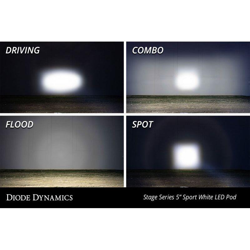 Diode Dynamics DD6769P - DIODD6769P - Diode Dynamics SS5 LED Pod Sport - White Combo (Pair) - Shipped in Europe - Tuningsupply.com