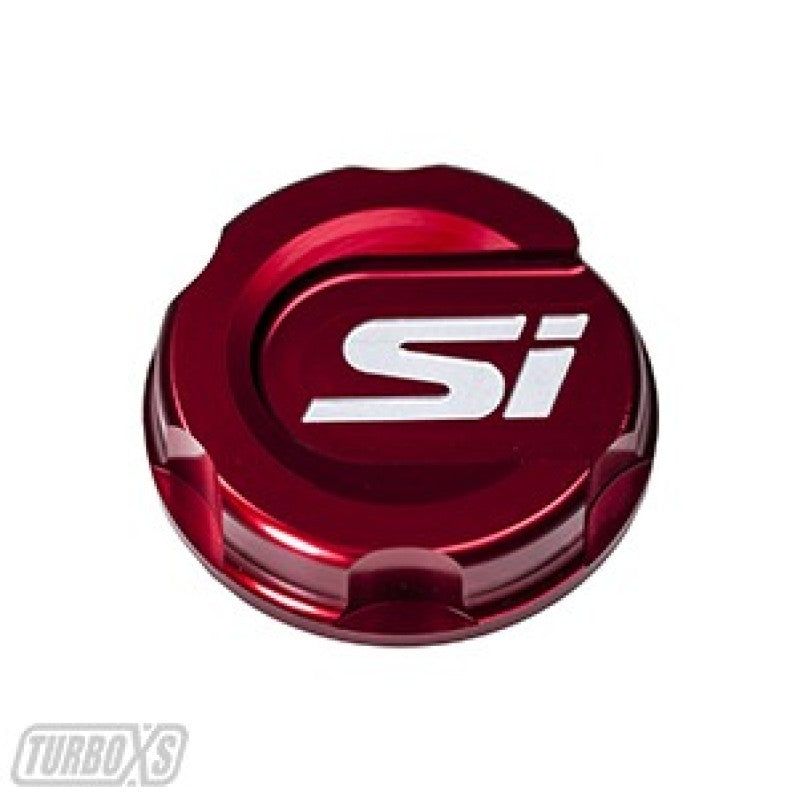 Turbo XS HC-OC-RED-SI - TXSHC-OC-RED-SI - Turbo XS 2016+ Honda Civic Red Oil Cap - Shipped in Europe - Tuningsupply.com