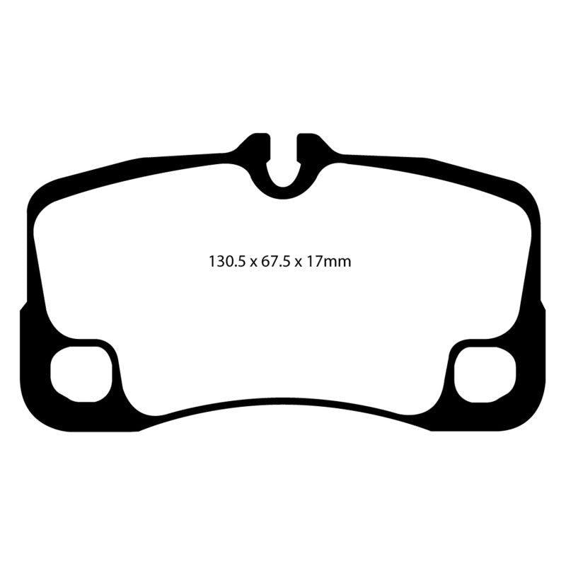 EBC DP31930C - EBCDP31930C - EBC 09-12 Porsche 911 (997) (Cast Iron Rotor only) 3.6 Carrera 2 Redstuff Rear Brake Pads - Shipped in Europe - Tuningsupply.com