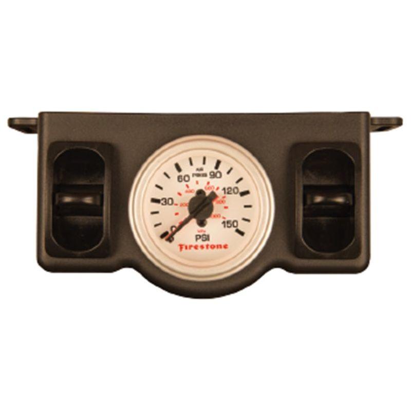 Firestone 2574 - FIR2574 - Firestone Pneumatic Dual Pressure Gauge - White Plastic (WR17602574) - Shipped in Europe - Tuningsupply.com