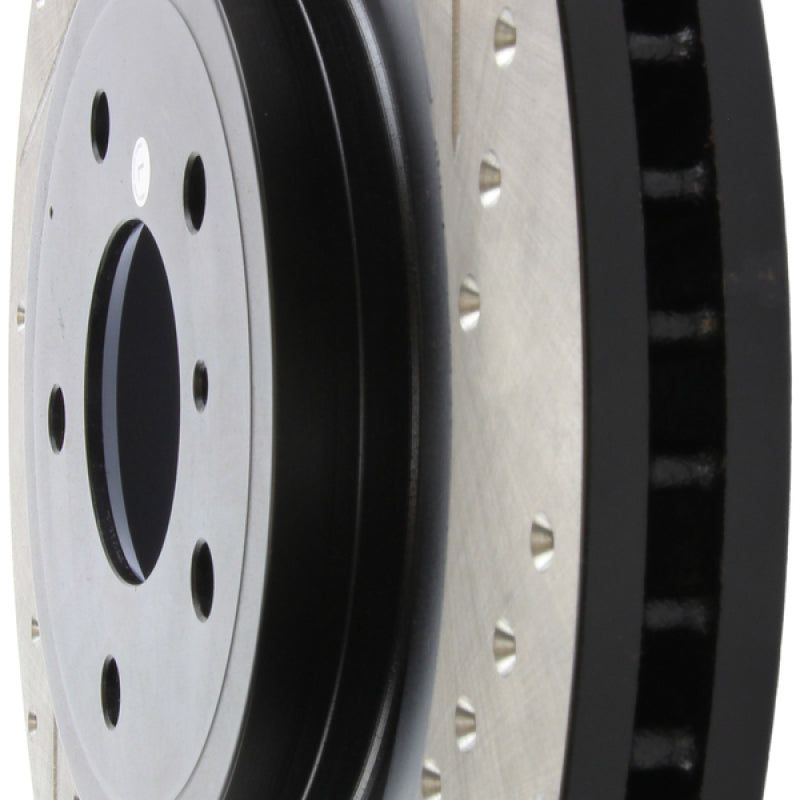 Stoptech 127.42100L - STO127.42100L - StopTech Infiniti G37 / Nissan 370Z SportStop Slotted & Drilled Front Left Rotor - Shipped in Europe - Tuningsupply.com