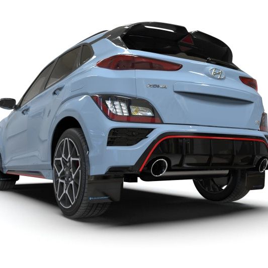 Rally Armor MF83-UR-BLK-RD - RALMF83-UR-BLK-RD - Rally Armor 22-23 Hyundai Kona N Black UR Mud Flap w/Red Logo - Shipped in Europe - Tuningsupply.com