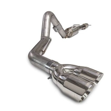 Carven Exhaust CS1018 - CRVCS1018 - Carven 10-18 GMC Sierra 1500 5.3L (DC Std/CCSB 5.7ft) Competitor Series CB w/Dual 4in Tip - Polished - Shipped in Europe - Tuningsupply.com
