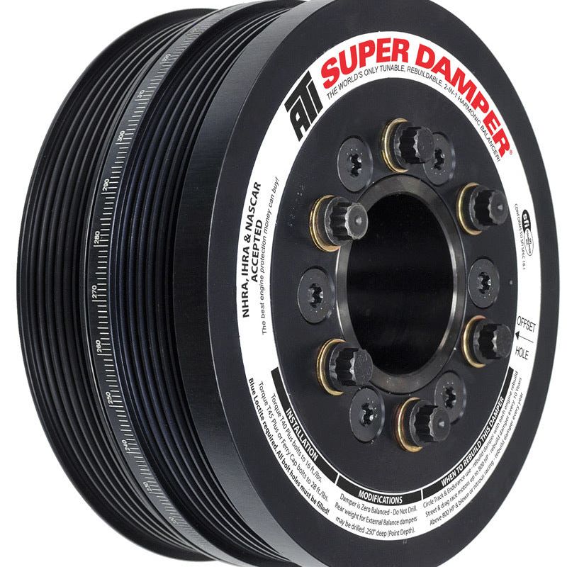 ATI ATI918047 - APPATI918047 - ATI Damper - 6.78in - Alum - (2) 6 Grv - Ford Coyote 5.0L - w/A/C Pulley - OEM Size - Shipped in Europe - Tuningsupply.com