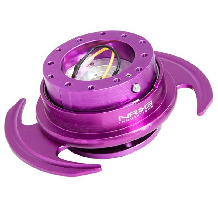 NRG SRK-650PP - NRGSRK-650PP - NRG Quick Release Kit Gen 3.0 - Purple Body / Purple Ring w/Handles - Shipped in Europe - Tuningsupply.com