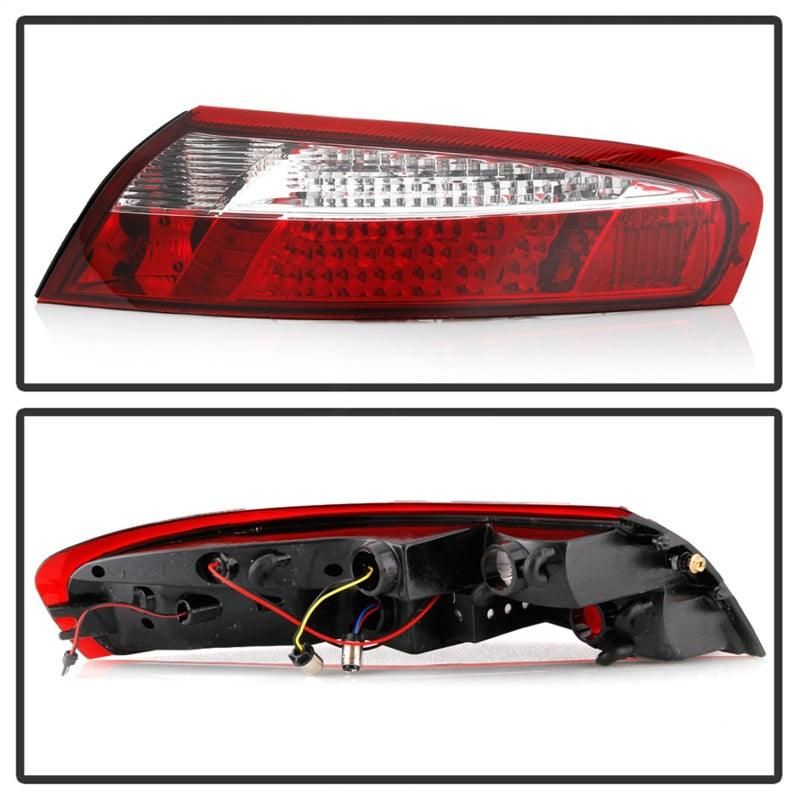 SPYDER 5013132 - SPY5013132 - xTune Porsche 911 996 ( Non 4S. Turbo. GT3 ) 99-04 LED Tail Lights Red Clear ALT-ON-P99699-LED-RC - Shipped in Europe - Tuningsupply.com