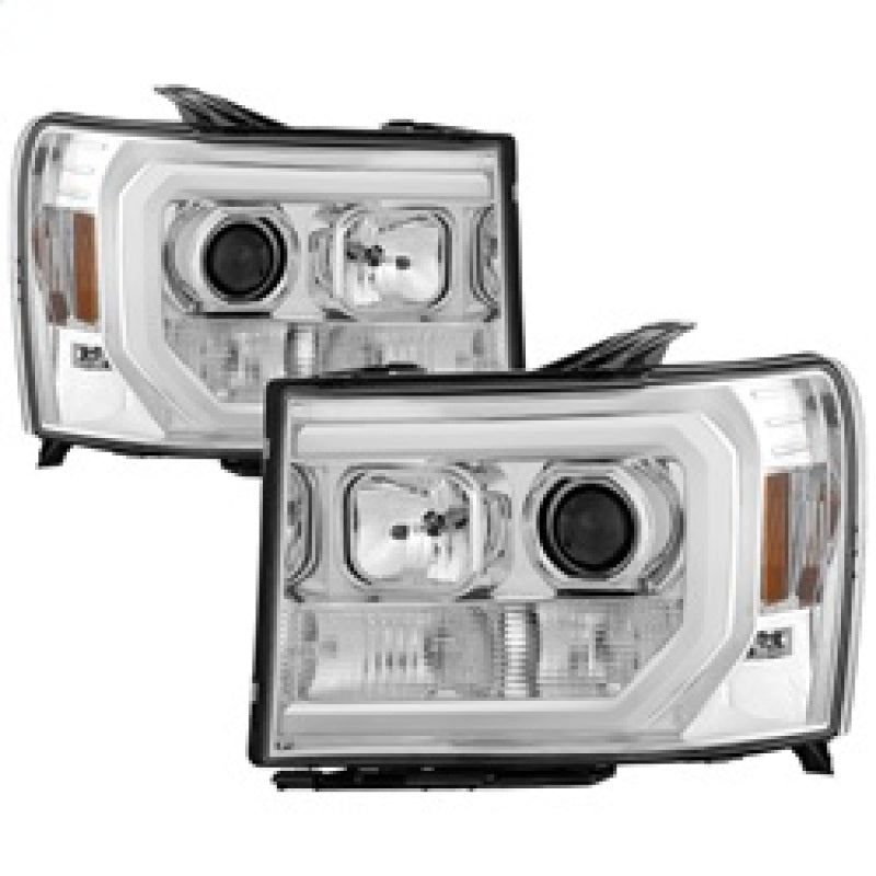 SPYDER 5083647 - SPY5083647 - Spyder GMC Sierra 1500/2500/3500 07-13 V2 Projector Headlights - Chrome PRO-YD-GS07V2-LBDRL-C - Shipped in Europe - Tuningsupply.com