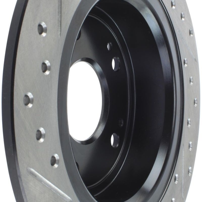 Stoptech 127.40068L - STO127.40068L - StopTech 09-10 Acura TSX / 08-10 Honda Accord Coupe/05-10 Sedan Left Rear Slotted & Drilled Rotor - Shipped in Europe - Tuningsupply.com