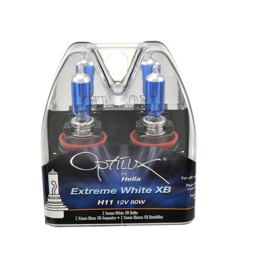 Hella LAH71071032 - HELLAH71071032 - Hella Optilux XB Extreme Type H11 12V 80W Blue Bulbs - Pair - Shipped in Europe - Tuningsupply.com