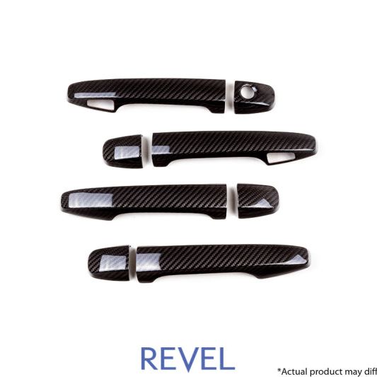 Revel 1TR4GT0AS10 - RVL1TR4GT0AS10 - Revel GT Dry Carbon Door Handle Covers (FL/FR/RL/RR) 15-18 Subaru WRX/STI - 8 Pieces - Shipped in Europe - Tuningsupply.com