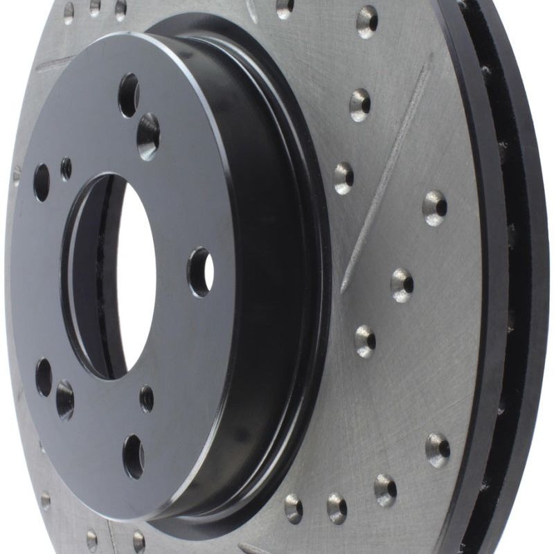 Stoptech 127.40036L - STO127.40036L - StopTech 06-08 Civic GX / 02-04 CR-V / 98-02 Honda Accord V6 / 03-07 Accord 4 cyl/V6 MT Slotted & D - Shipped in Europe - Tuningsupply.com