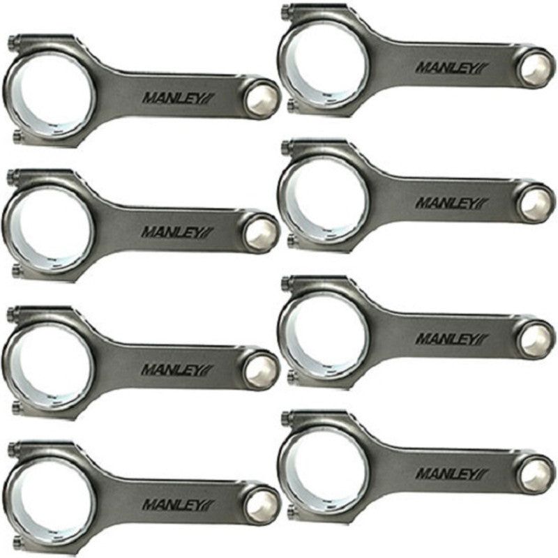 Manley Performance 14051R-8 - MAN14051R-8 - Manley Chevy Small Block LS-1 6.125in H Beam w/ ARP 2000 Connecting Rod Set - Shipped in Europe - Tuningsupply.com