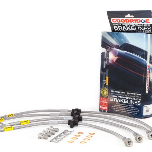 Goodridge 20104 - GRI20104 - Goodridge 02-06 Acura RSX Type S Stainless Steel Brake Line Kit - Shipped in Europe - Tuningsupply.com