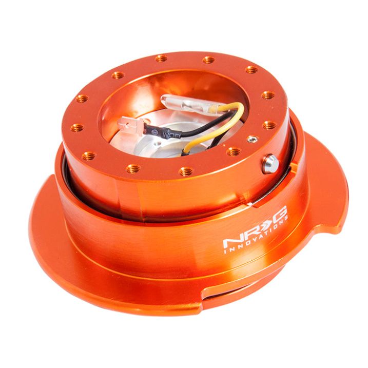 NRG SRK-250OR - NRGSRK-250OR - NRG Quick Release Kit Gen 2.5 - Orange Body / Titanium Chrome Ring - Shipped in Europe - Tuningsupply.com