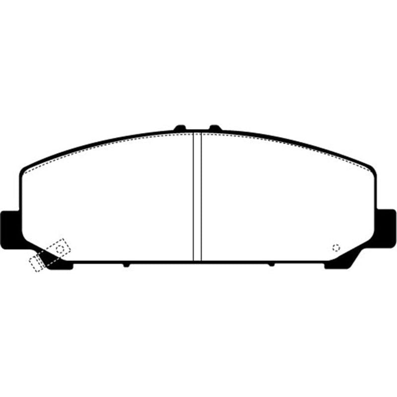 EBC DP41808R - EBCDP41808R - EBC 06-07 Infiniti QX56 5.6 (Akebono) Yellowstuff Front Brake Pads - Shipped in Europe - Tuningsupply.com